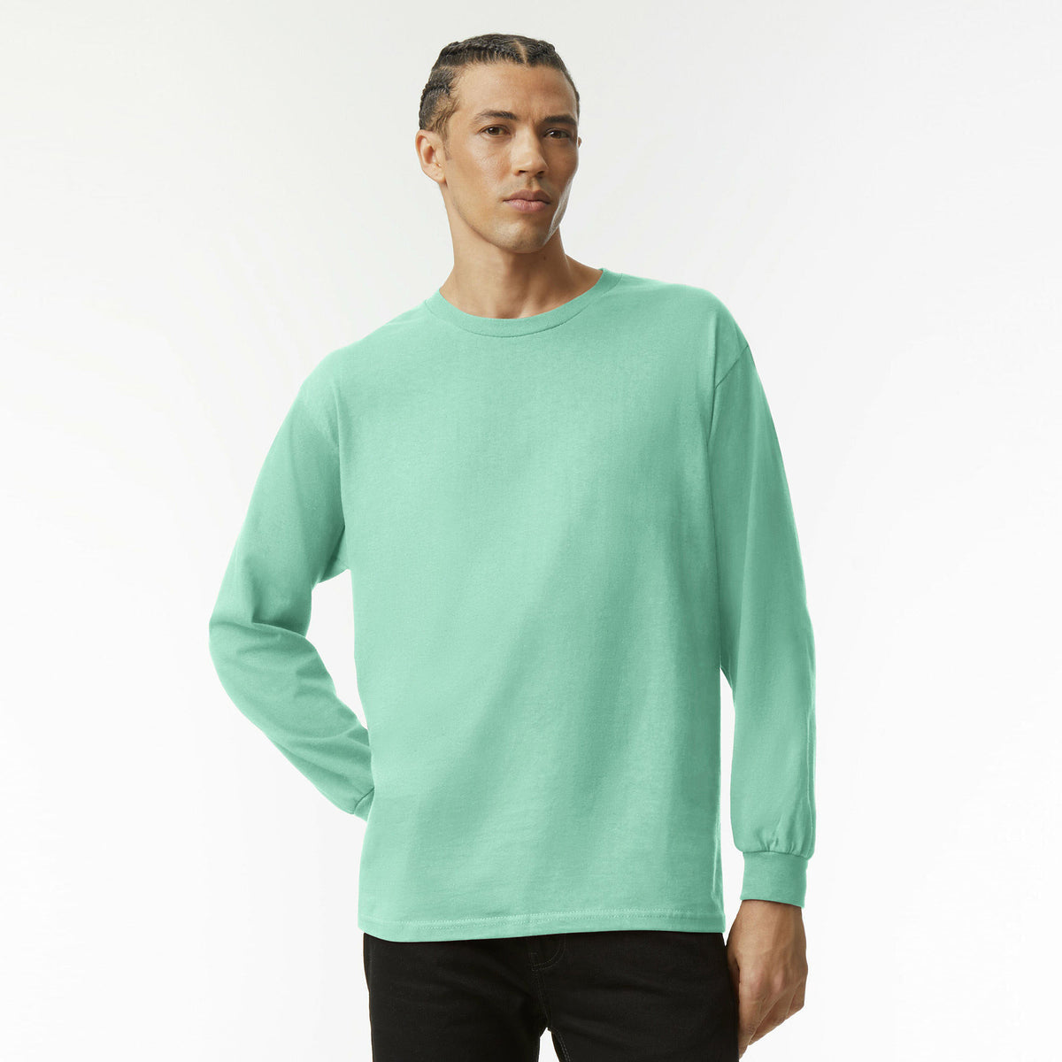 American Apparel Heavyweight Cotton Unisex Long Sleeve T-Shirt 1304