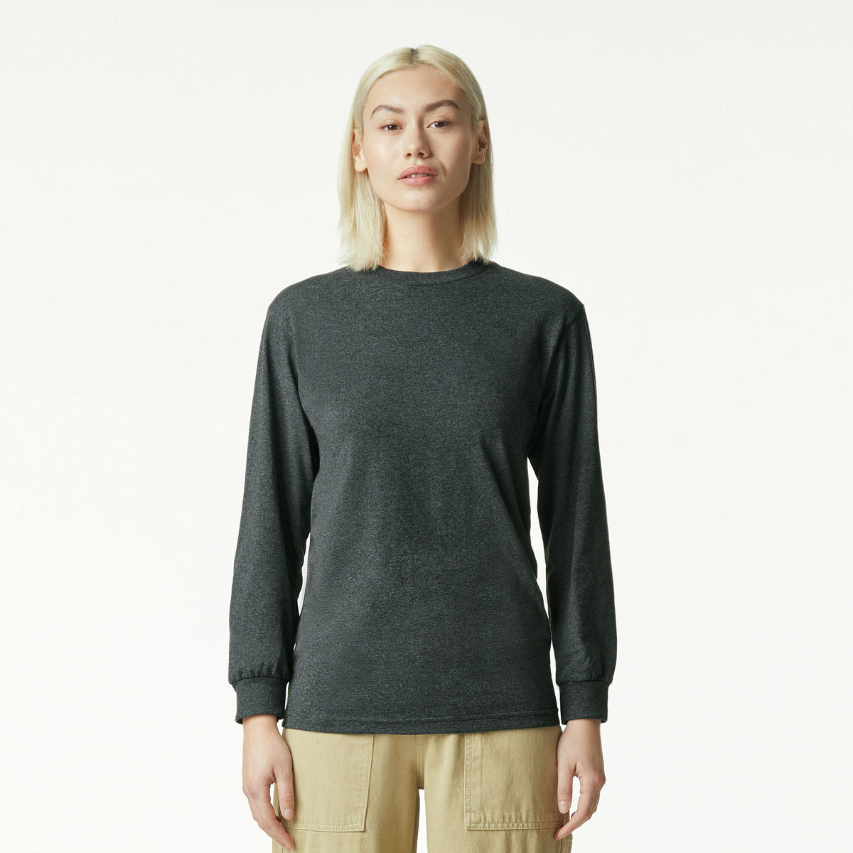 American Apparel Heavyweight Cotton Unisex Long Sleeve T-Shirt 1304