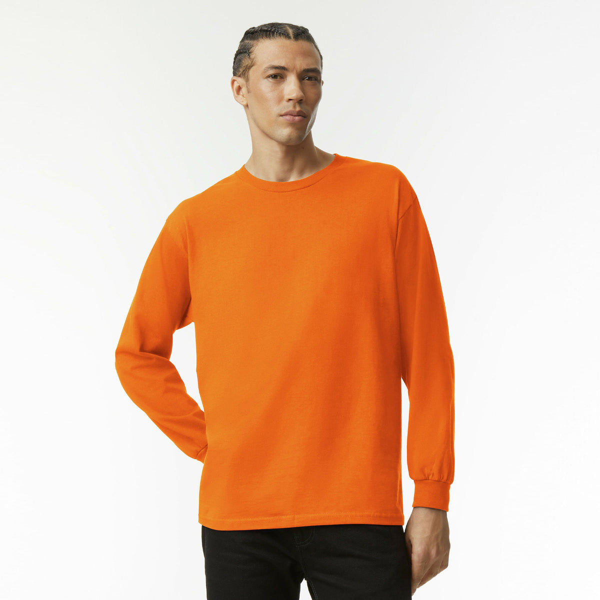 American Apparel Heavyweight Cotton Unisex Long Sleeve T-Shirt 1304
