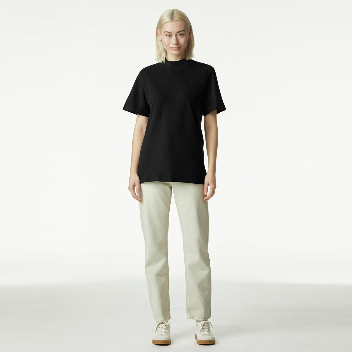 American Apparel Unisex Pique Mockneck 1PQ