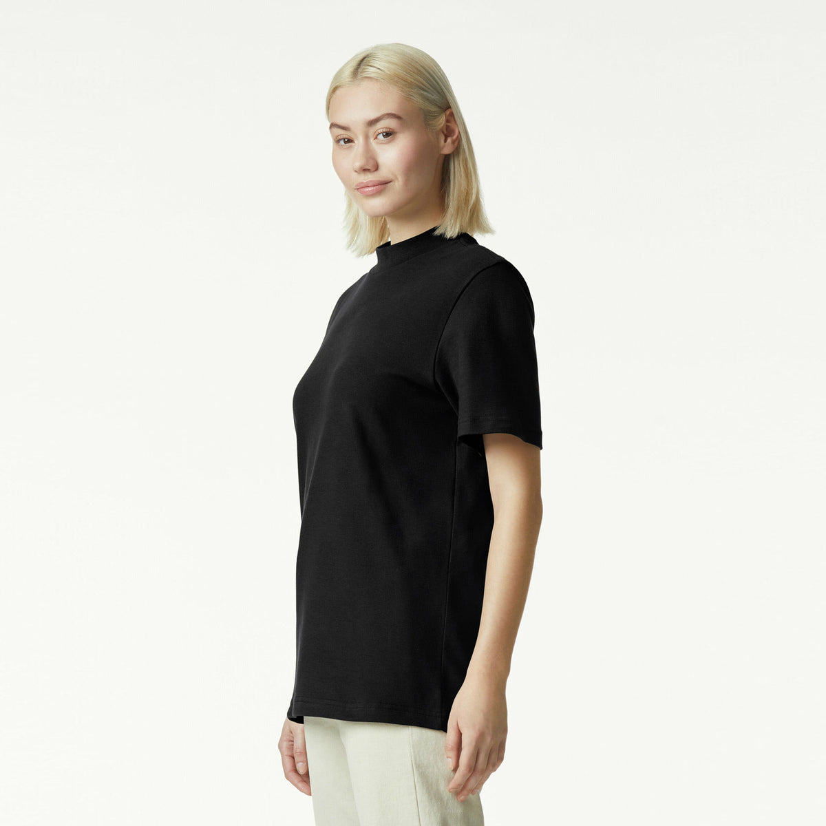 American Apparel Unisex Pique Mockneck 1PQ