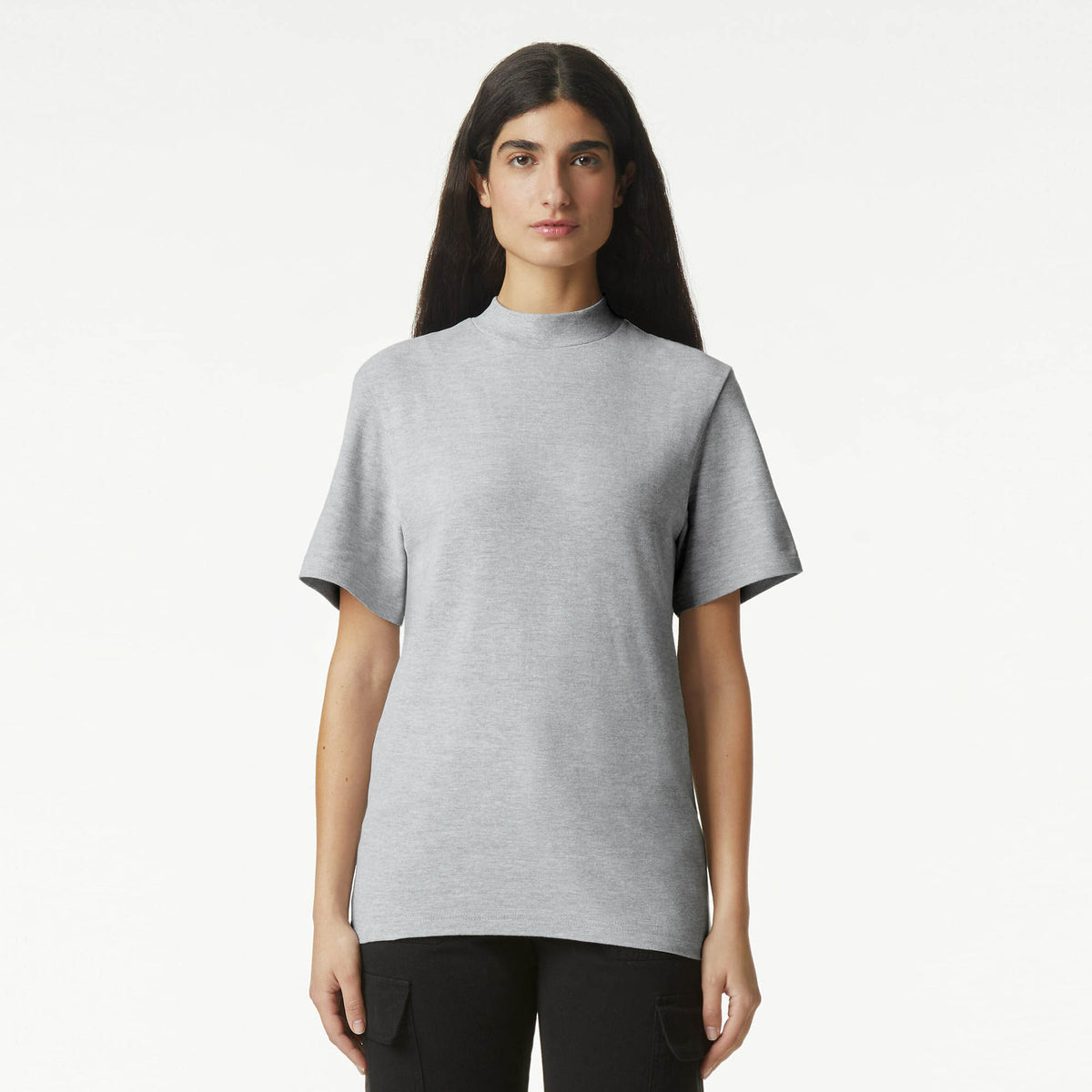 American Apparel Unisex Pique Mockneck 1PQ