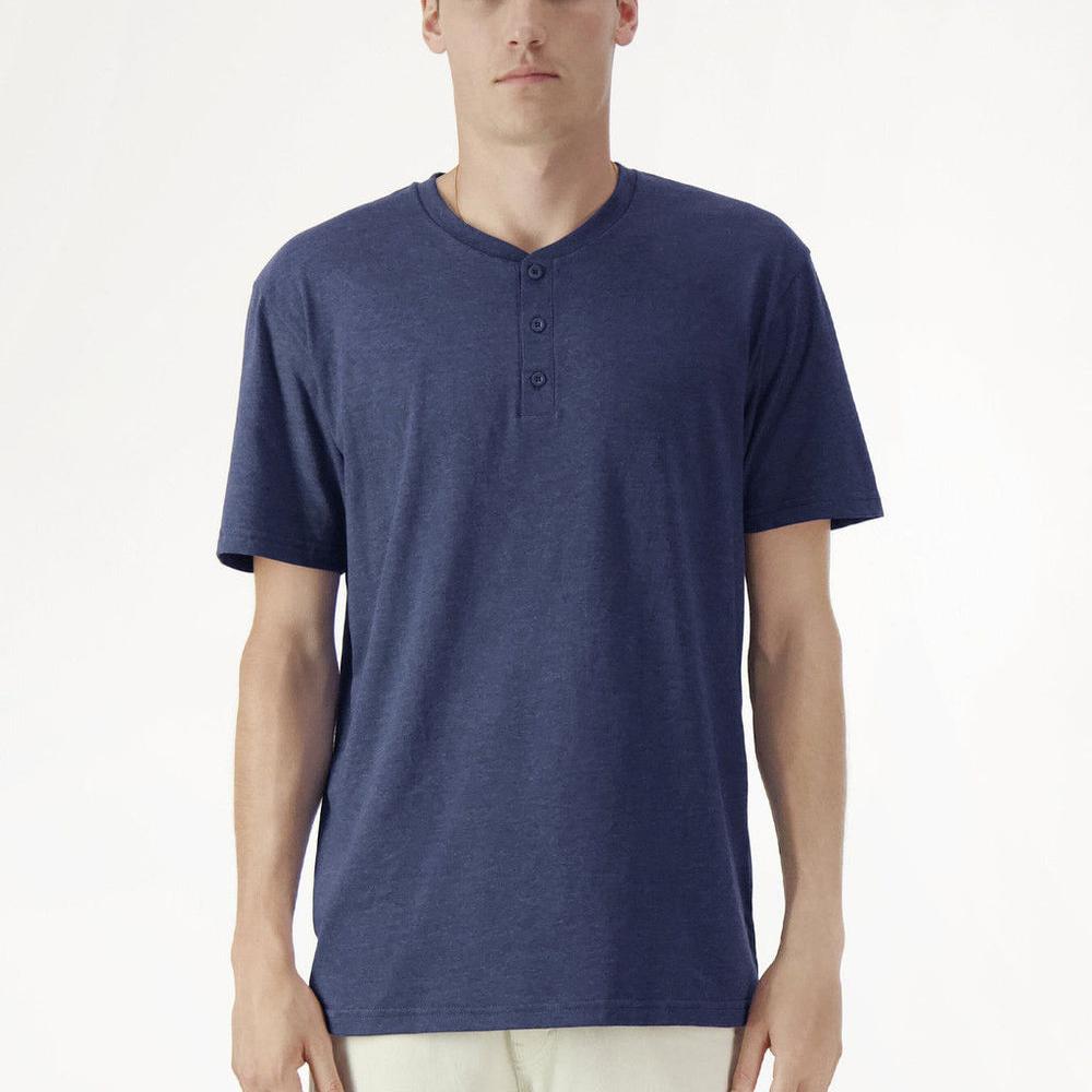 American Apparel CVC Unisex Henley T-shirt 2004CVC