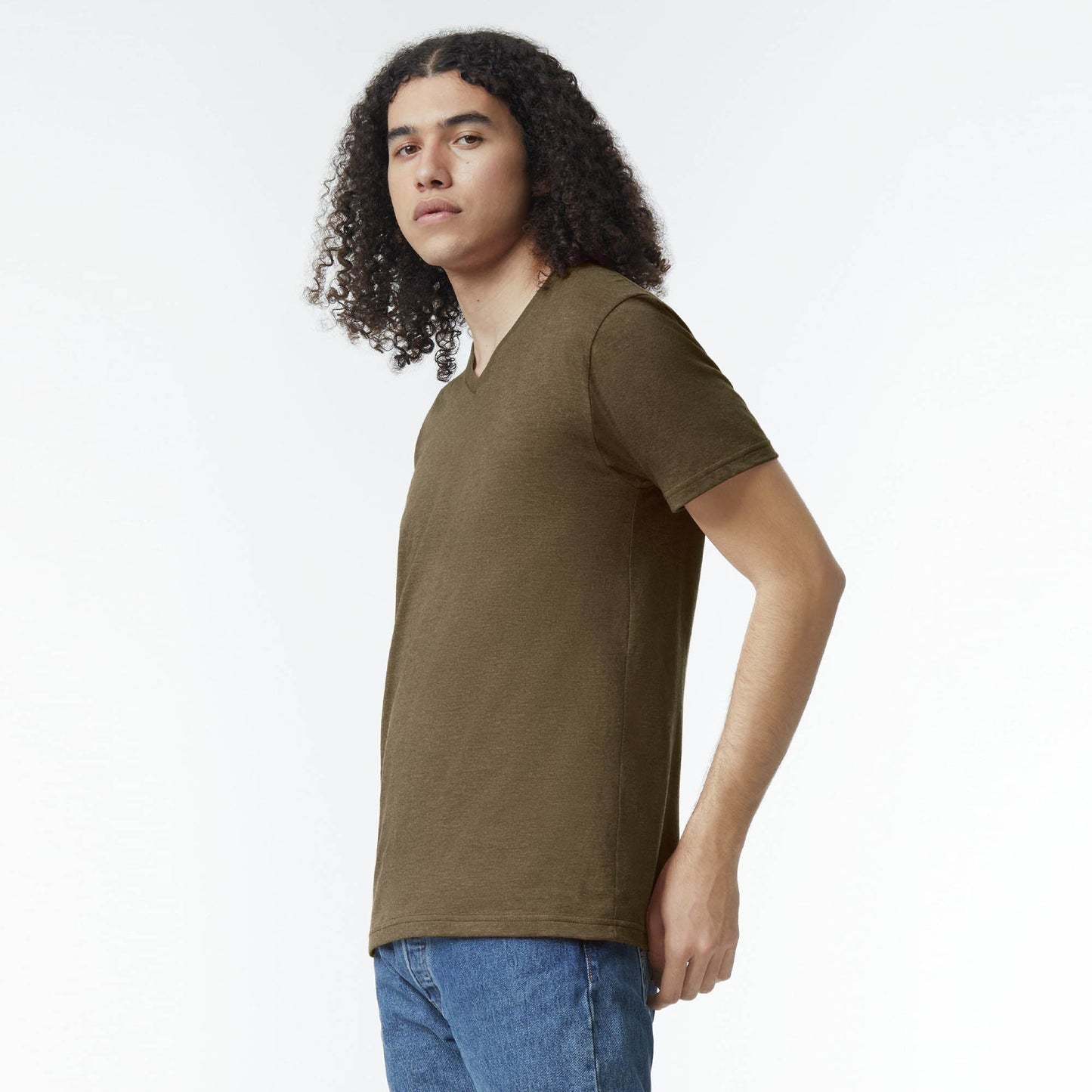 American Apparel CVC Unisex V-neck T-shirt 2006CVC