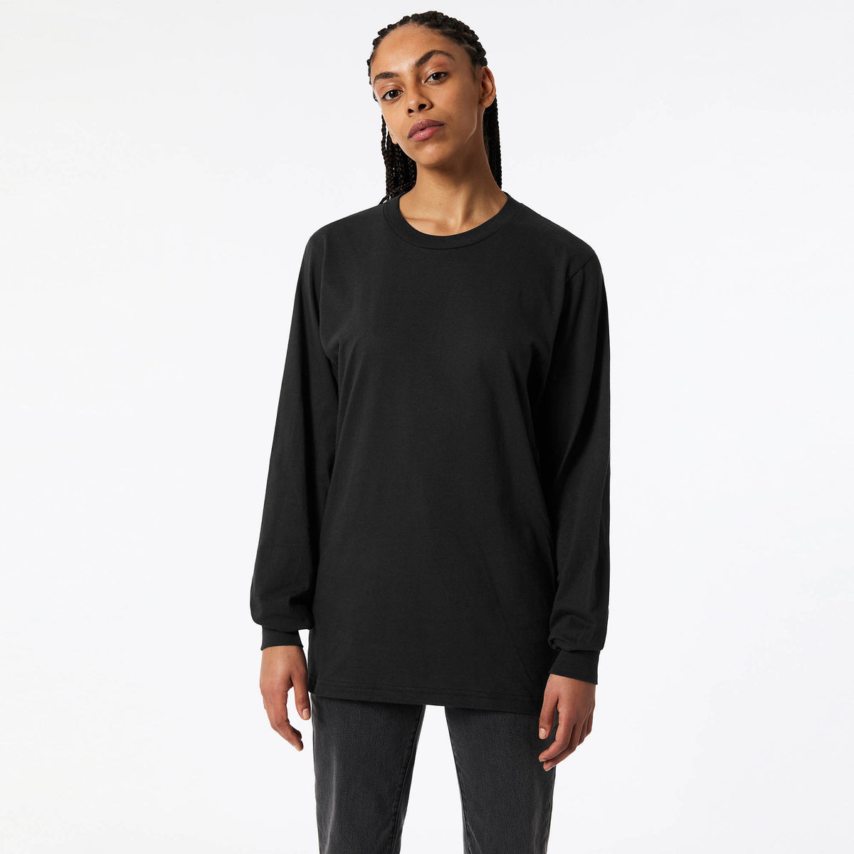 American Apparel Cotton Long Sleeve Fine Jersey T-shirt 2007W