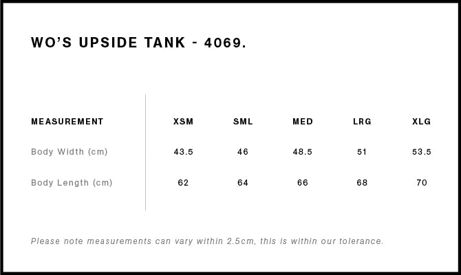 Wo's Upside Tank 4069
