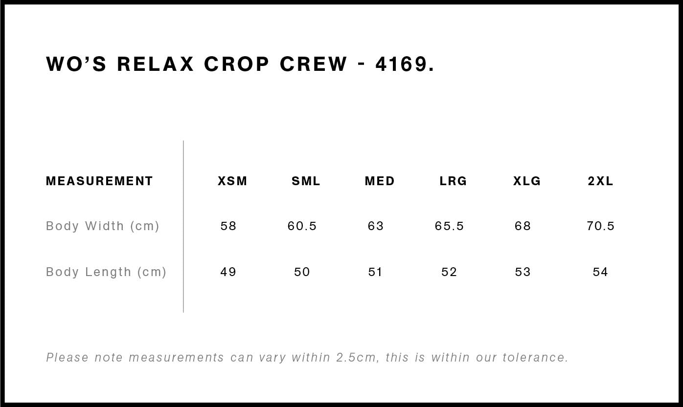 Wo's Relax Crop Crew 4169