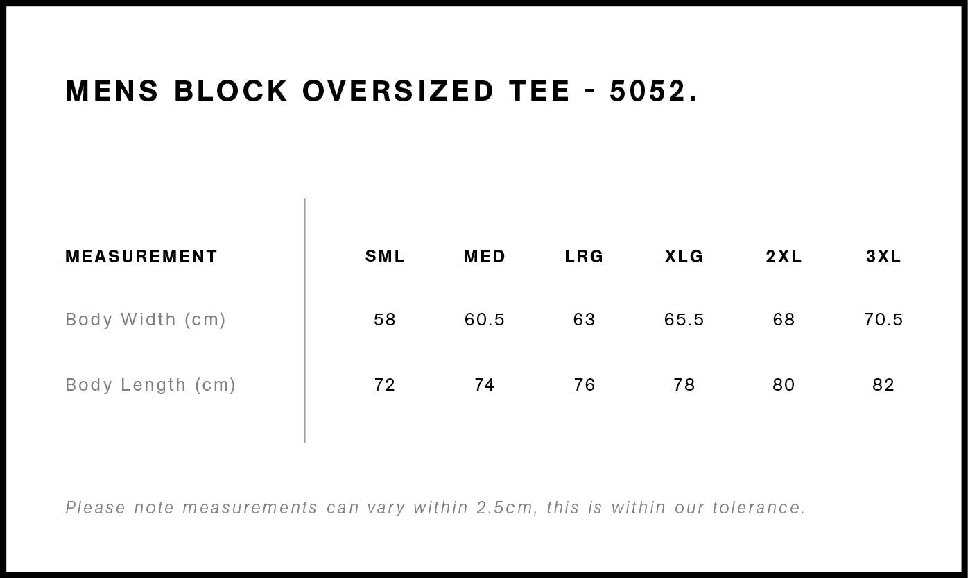 Block Oversized Tee 5052
