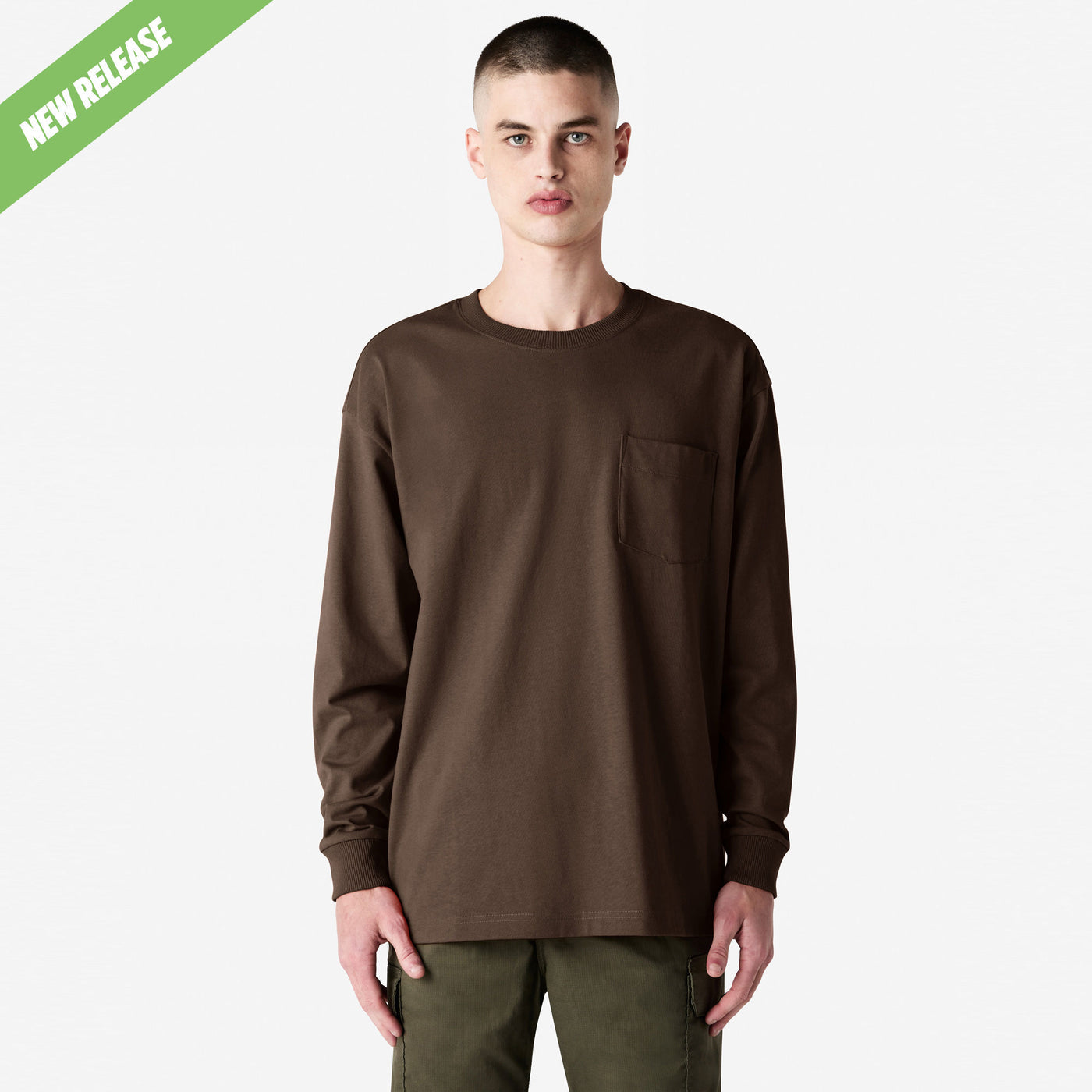 American Apparel Super Heavyweight Long Sleeve T-Shirt with Pocket 9401