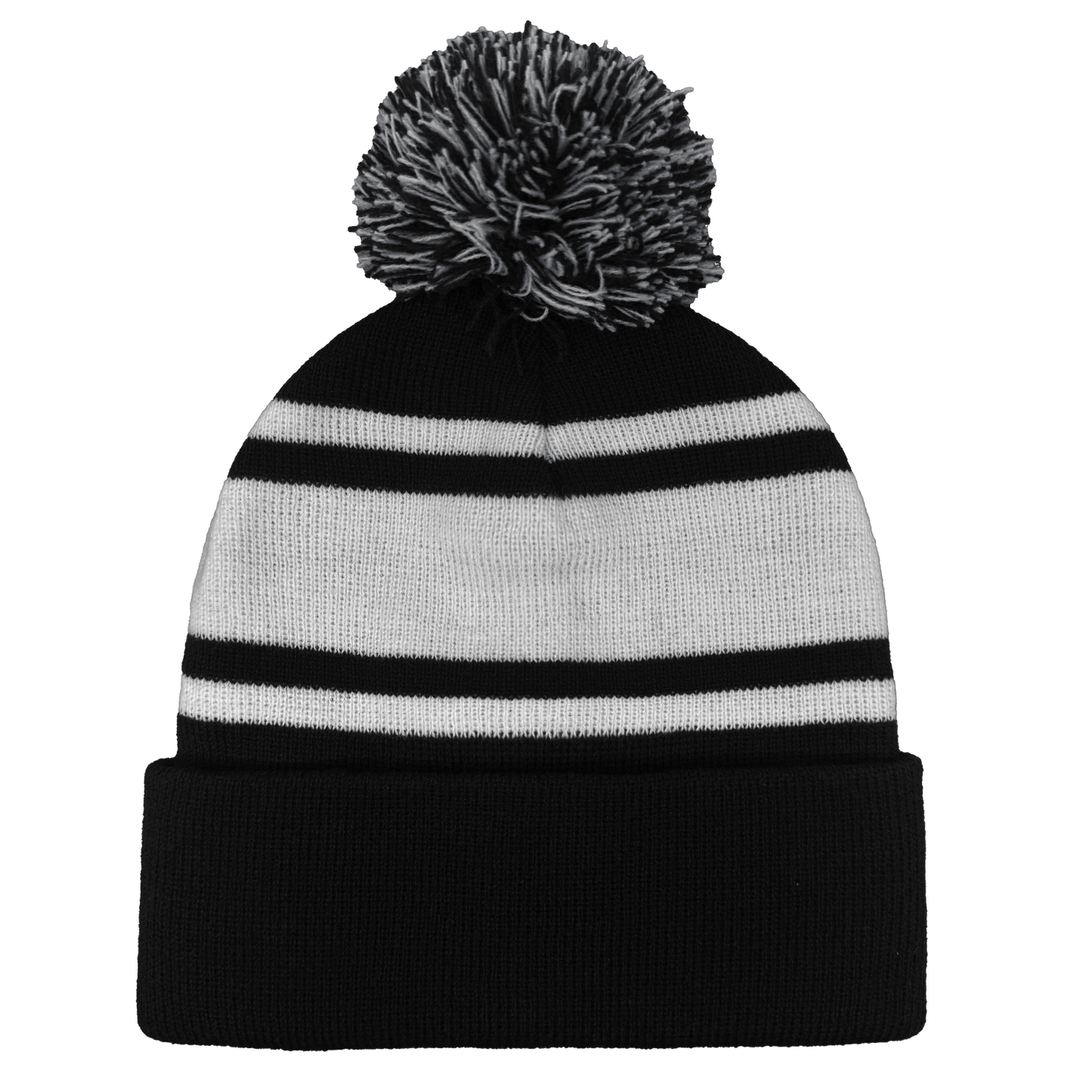 B1900 Headwear24 Cuffed Knitted Pom Pom Beanie