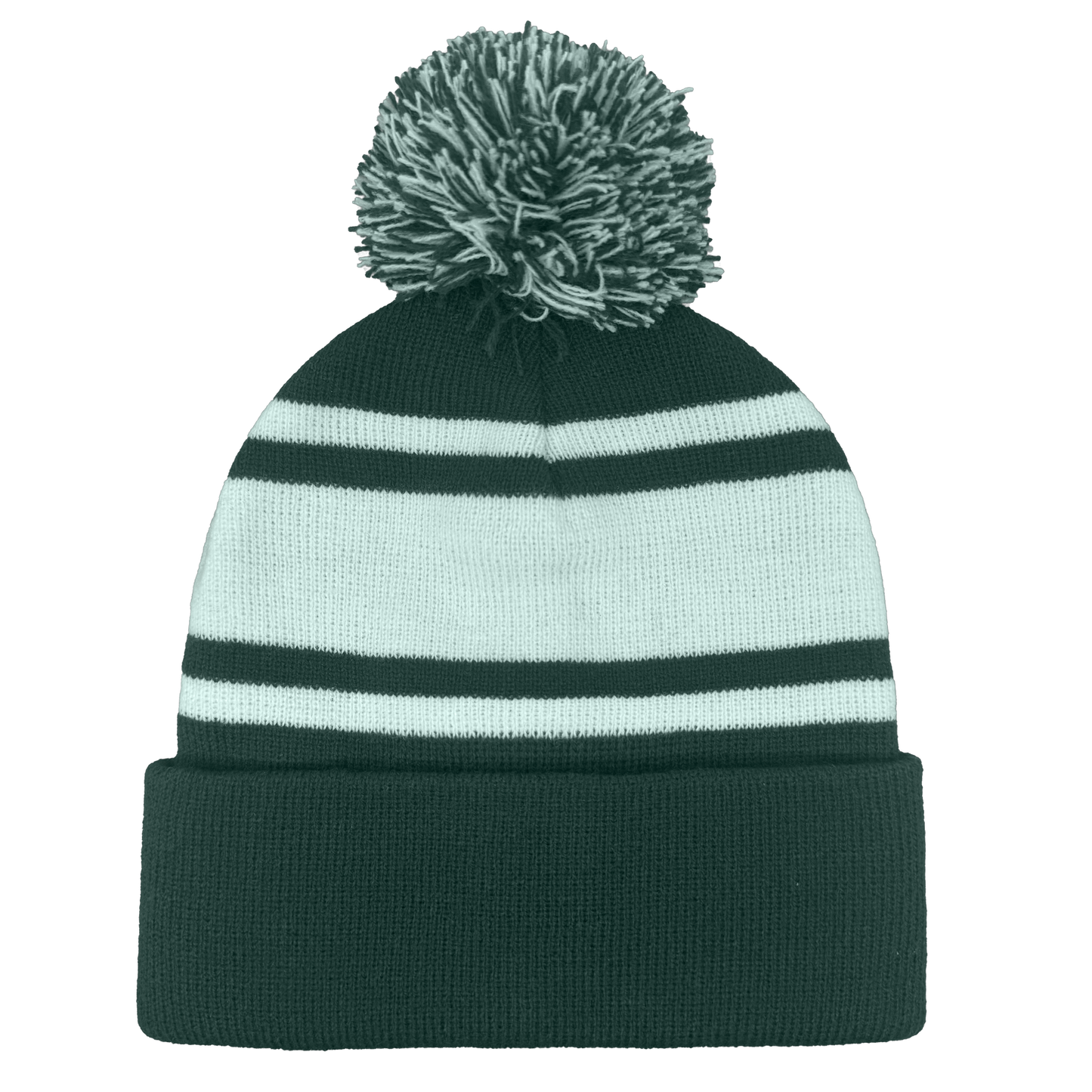 B1900 Headwear24 Cuffed Knitted Pom Pom Beanie