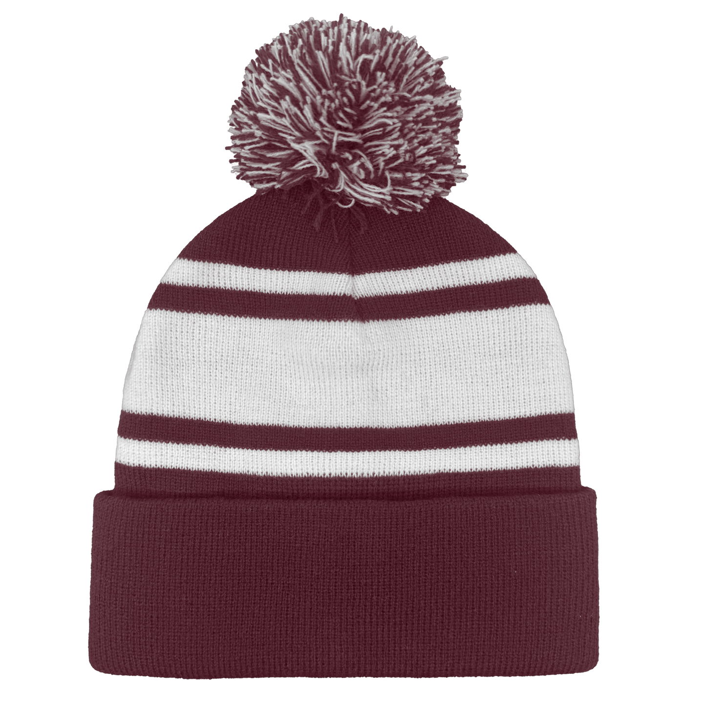 B1900 Headwear24 Cuffed Knitted Pom Pom Beanie