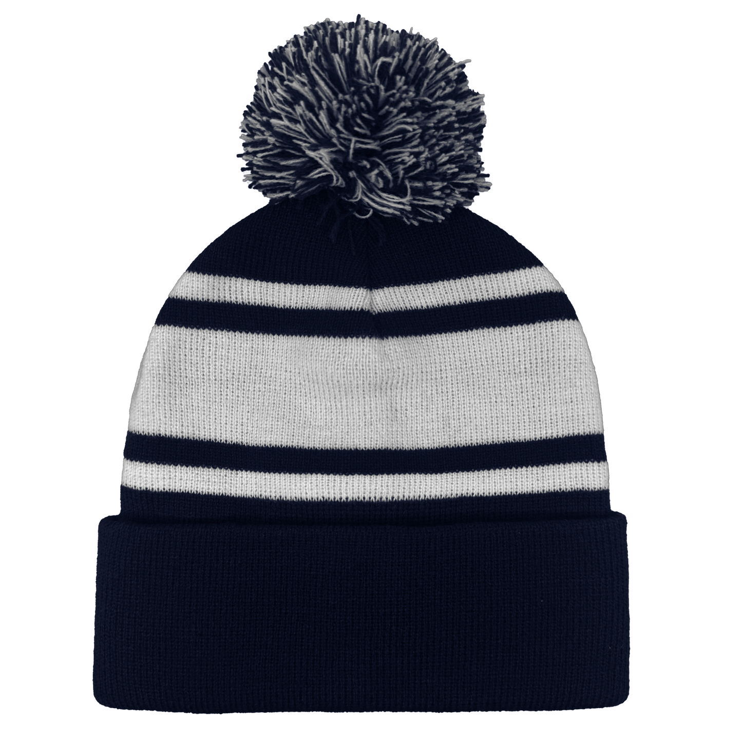 B1900 Headwear24 Cuffed Knitted Pom Pom Beanie