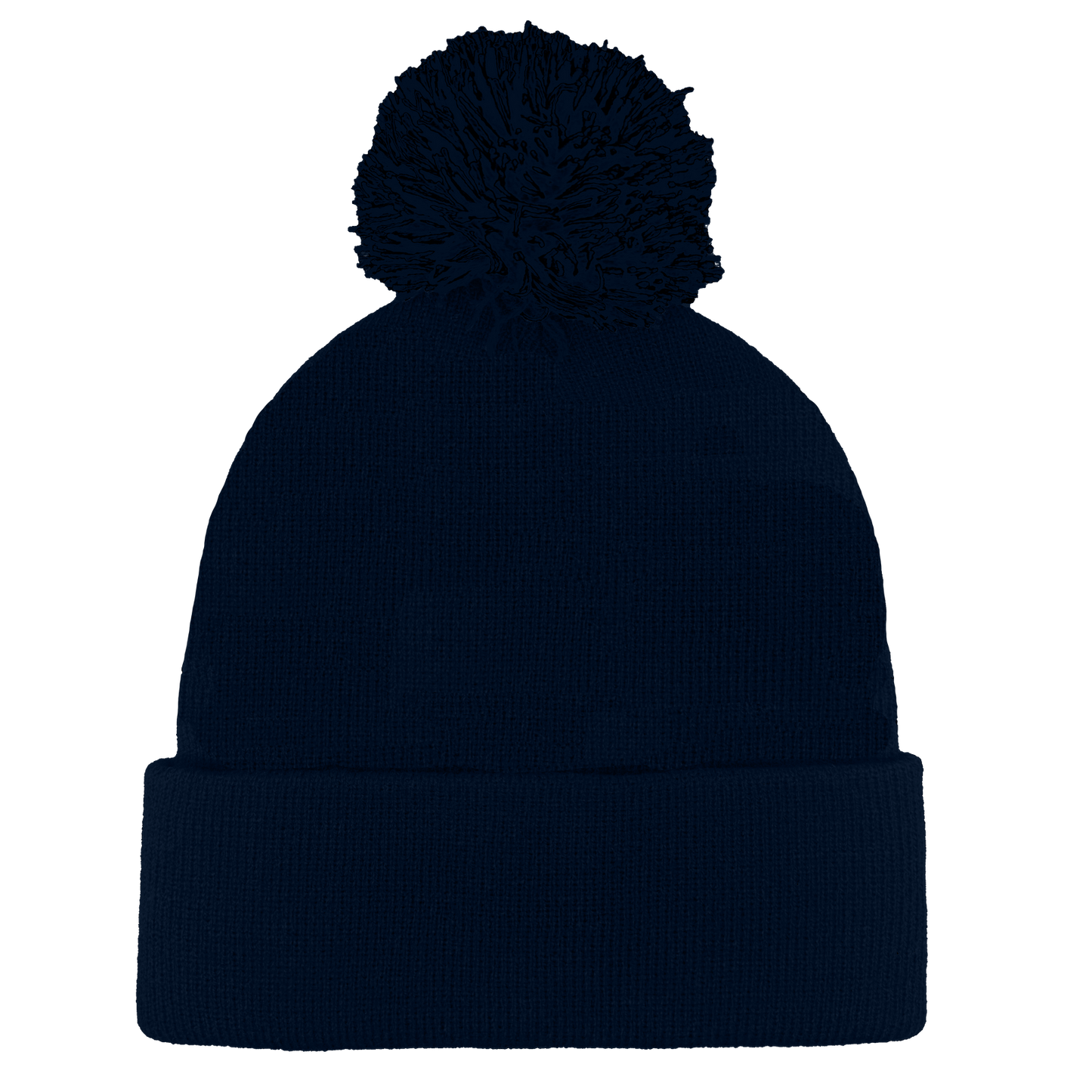B1900 Headwear24 Cuffed Knitted Pom Pom Beanie