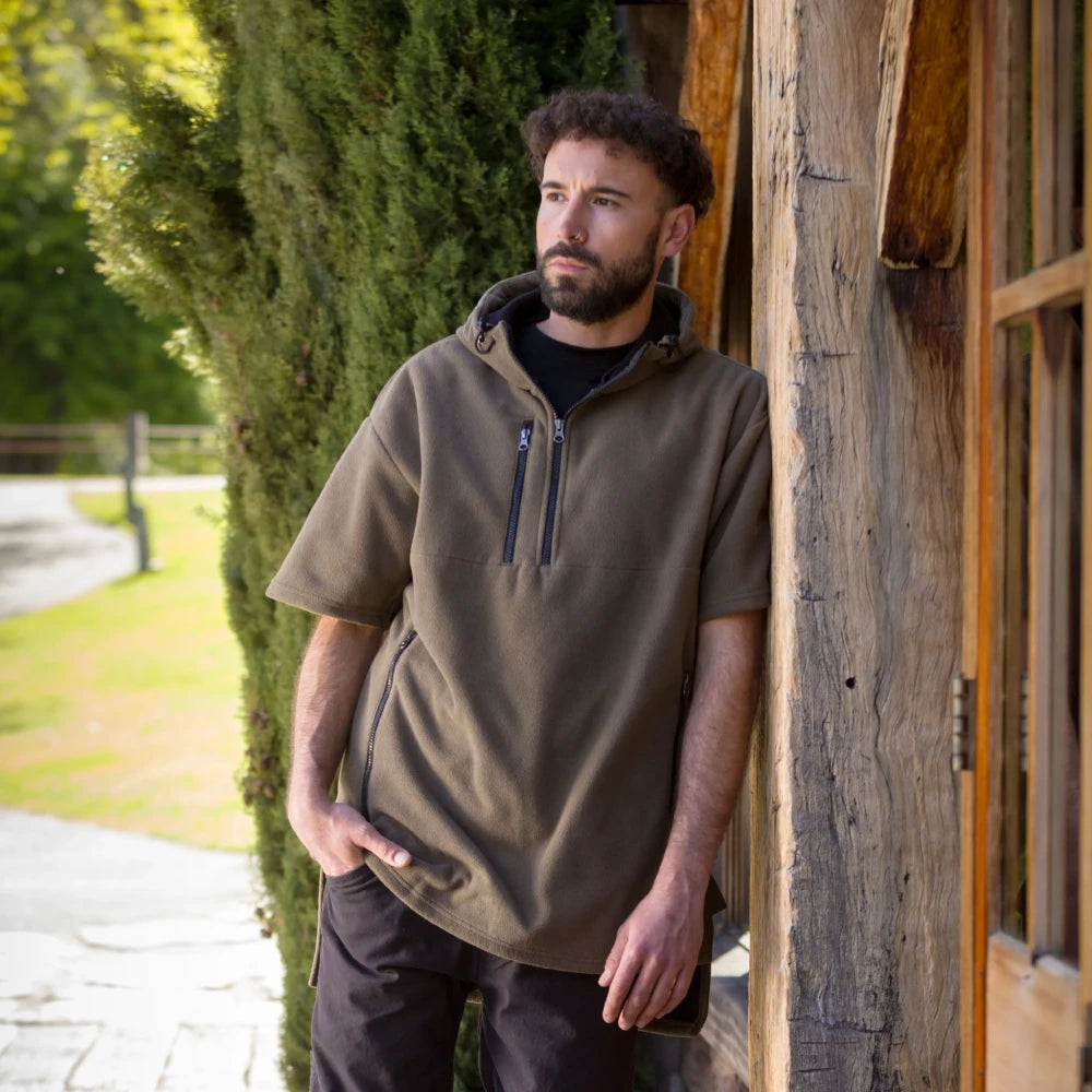 SHORT SLEEVED - HAUROKO WINDPROOF FLEECE Style HWFS