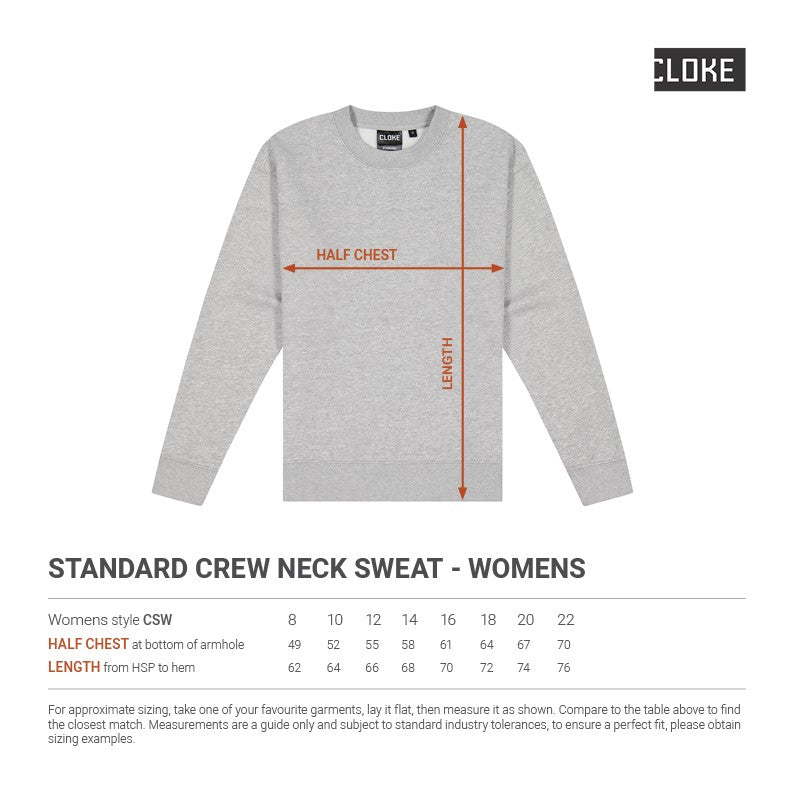 Standard Crew Neck Sweat - Womens CSW
