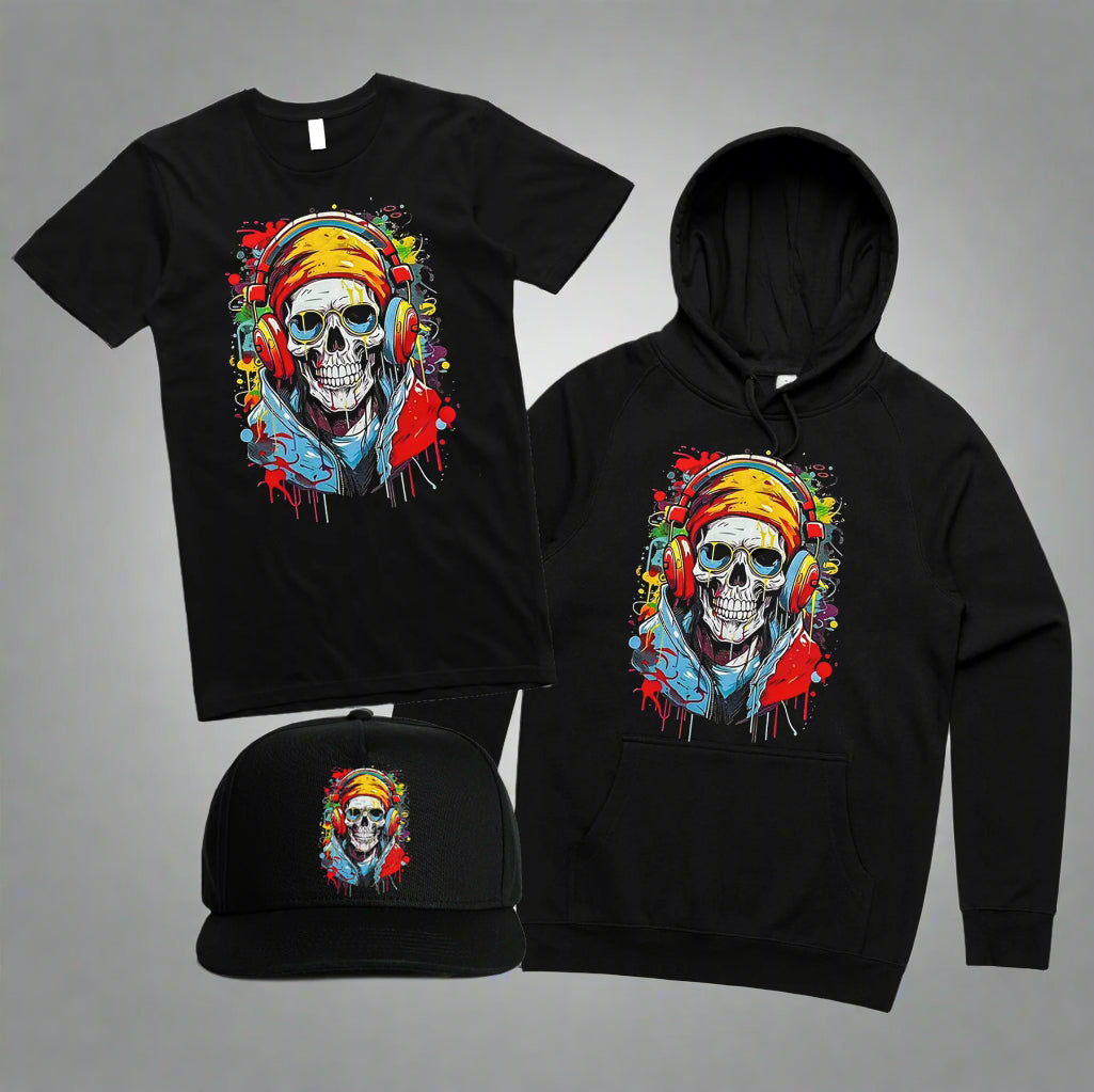 Custom t-shirt with a professionally applied DTF transfer.