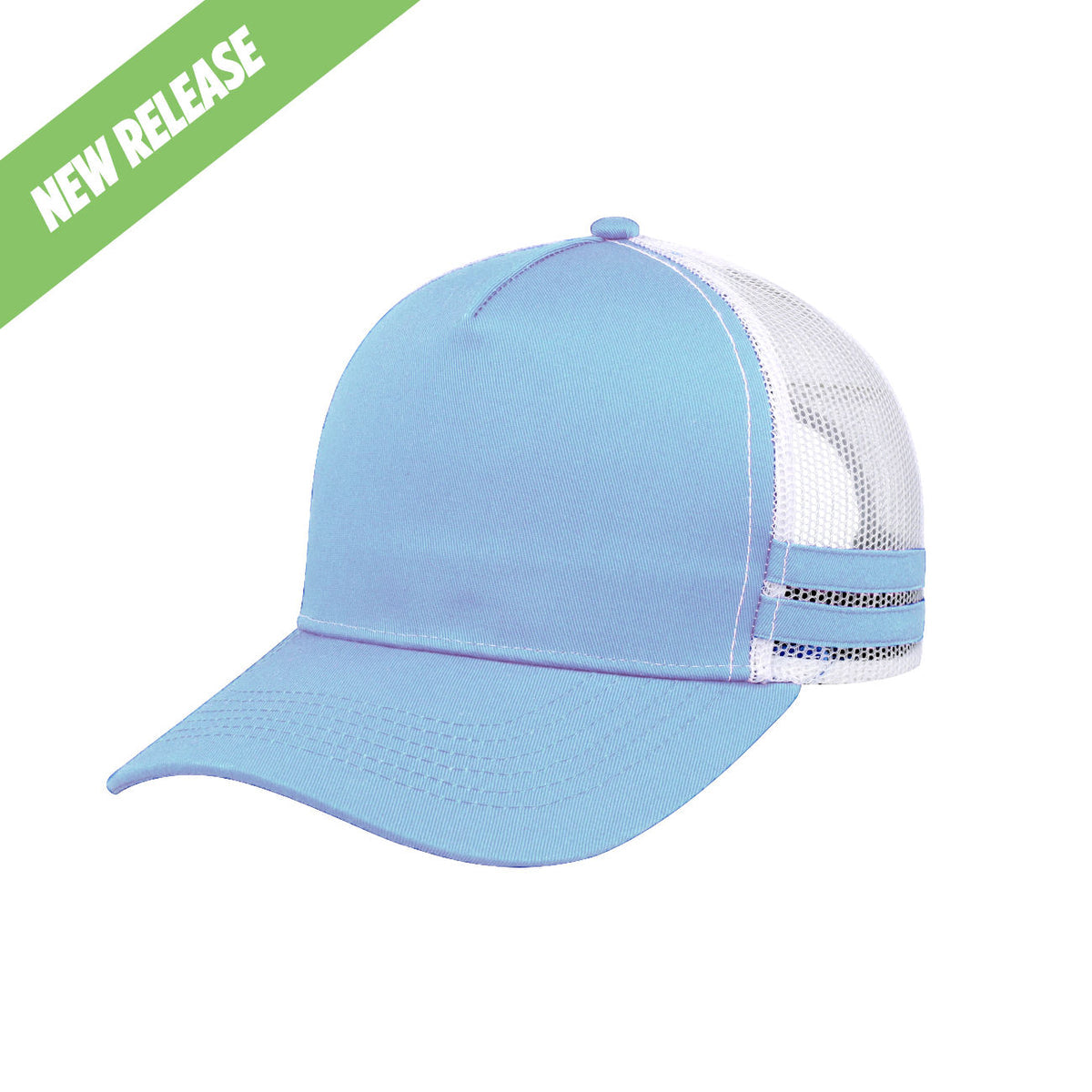 F24503 Headwear24 Striped Trucker Cap