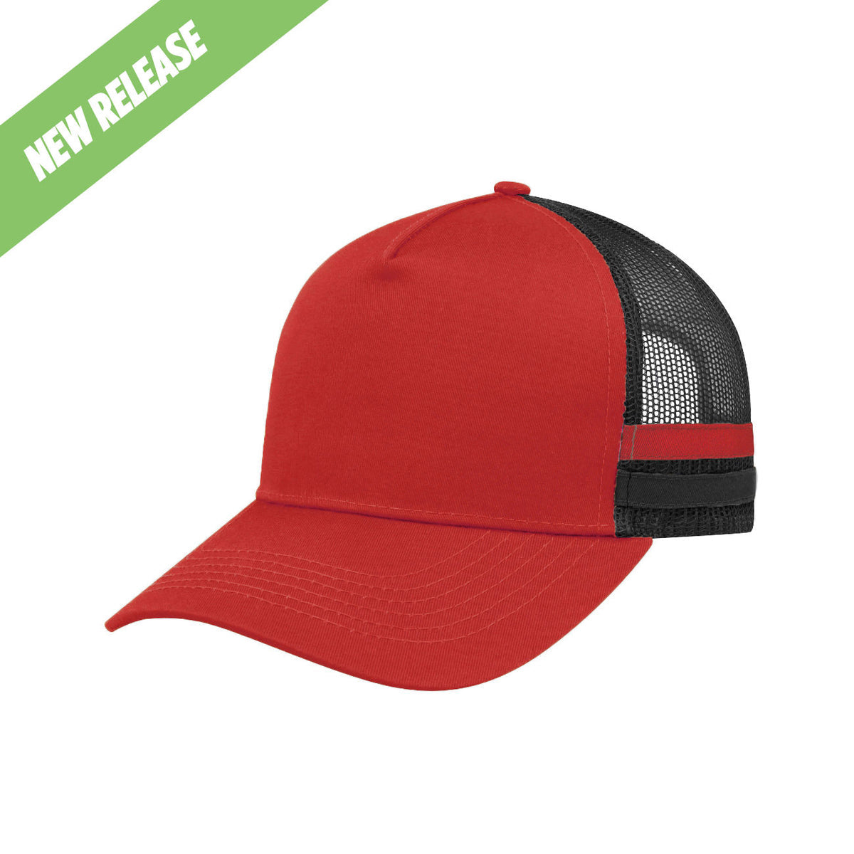 F24503 Headwear24 Striped Trucker Cap