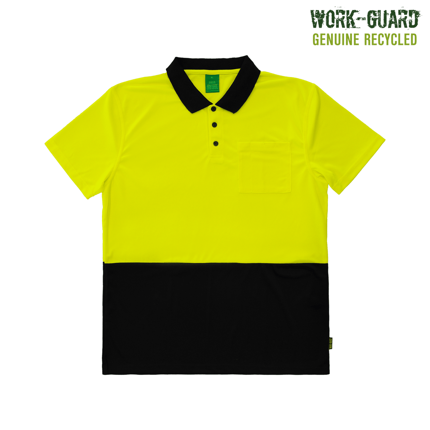 R481X Workguard Recycled Hi Vis SS Polo