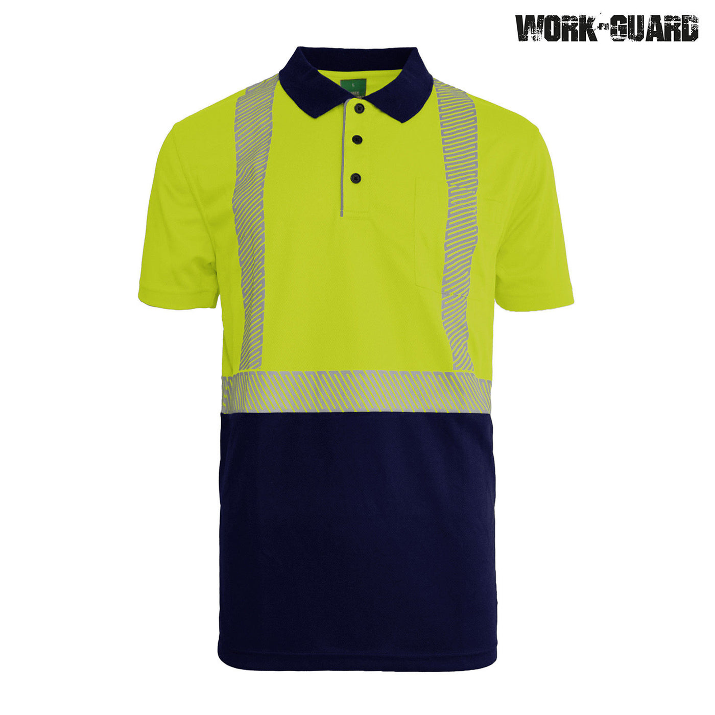 R485X Workguard Recycled Hi Vis SS D/N Polo