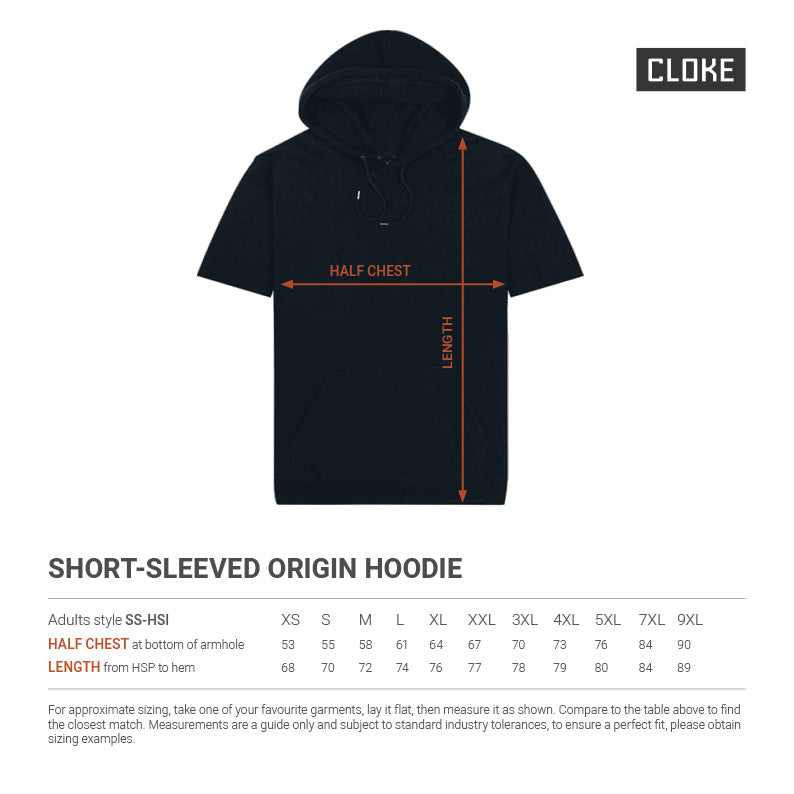 Short-Sleeved Origin Hoodie SS-HSI