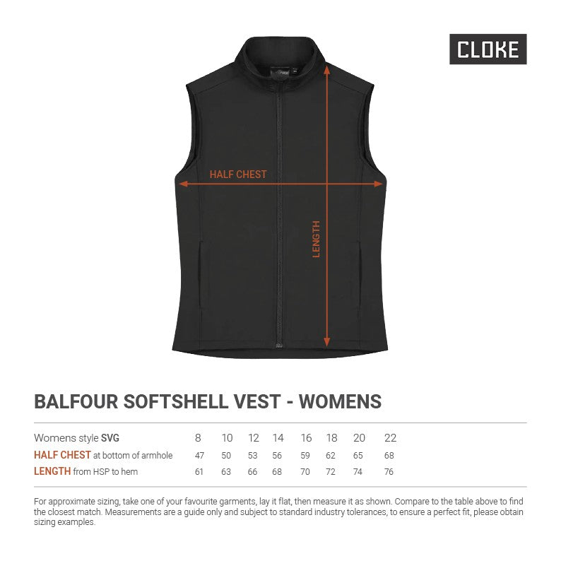 Balfour Softshell Vest - Womens SVG