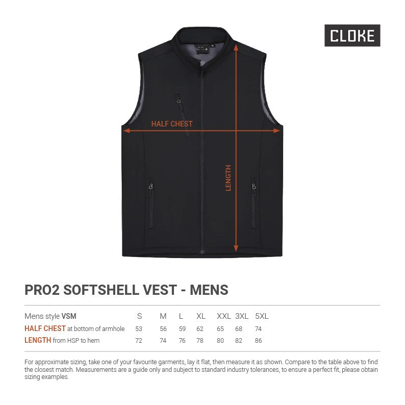 PRO2 Softshell Vest - Mens VSM