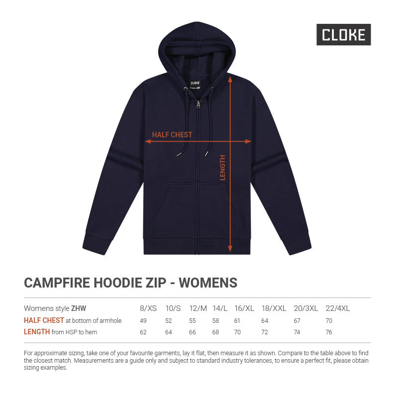 Campfire Zip Hoodie V2 - Womens ZHW