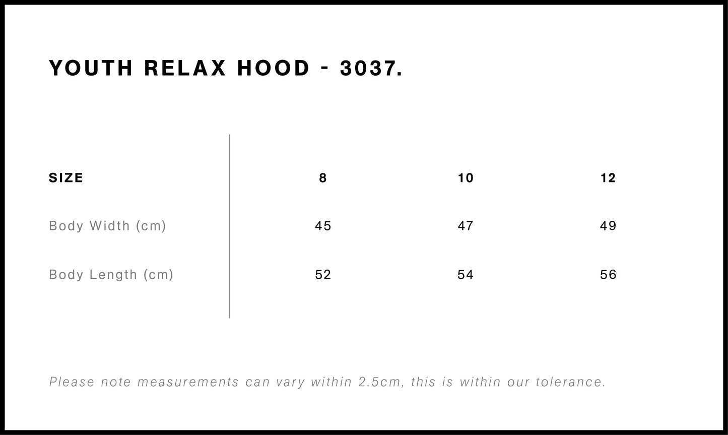 Youth Relax Hood 3037