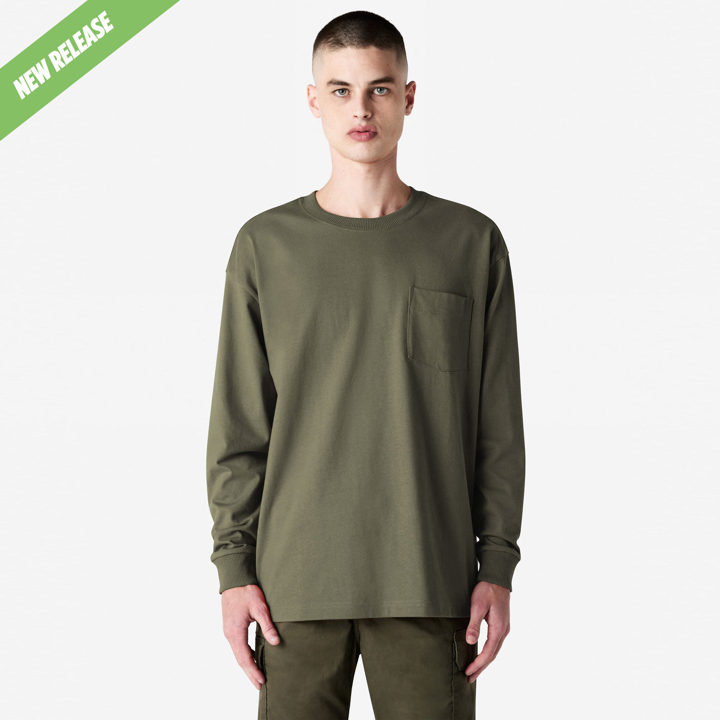 American Apparel Super Heavyweight Long Sleeve T-Shirt with Pocket 9401