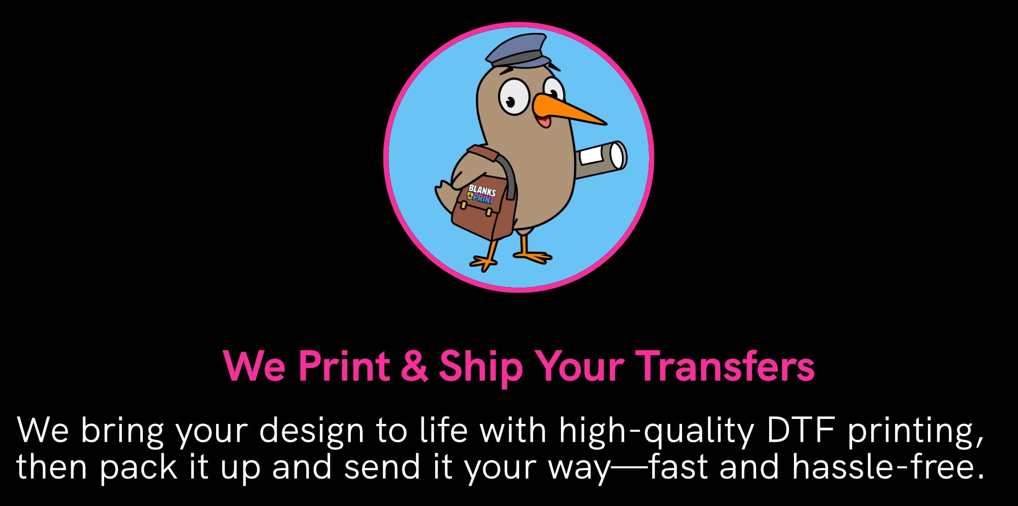 Direct to Film (DTF) transfer sheet for heat press application.