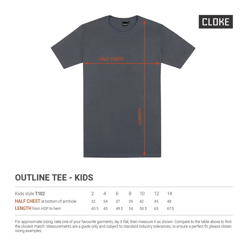 Outline Tee - Kids T102