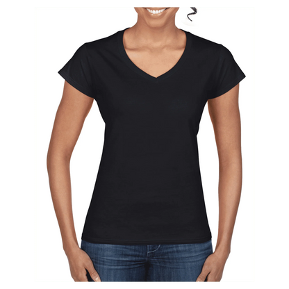 64V00L Gildan Softstyle Ladies V-Neck T-Shirt