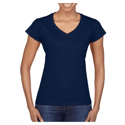 64V00L Gildan Softstyle Ladies V-Neck T-Shirt