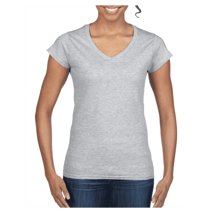 64V00L Gildan Softstyle Ladies V-Neck T-Shirt